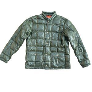 Eddie Bauer Goose Down Mens Puffer Jacket 550 Sz Olive Utility Gorpcore Hiking-L
